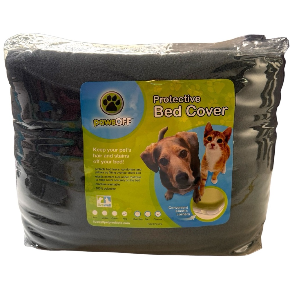 Paws Off Queen Size Protective Bed Cover Keep Pets Stains Off The Bed